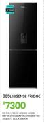 Hisense 305L Nett Black Mirror Fridge H450B-MIB-WD/H415BMIB-WD/H415BMI-WD 20-545
