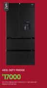 Defy 492L Nett French BLK ONYX Eco + WD Fridge DFF440 20-579