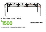 4 Burner Gas Stove Boiling Table 21-408
