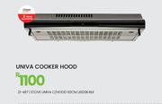 Univa 60cm Cooker Hood BLK Stove U600B 21-487