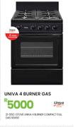Univa 4 Burner Compact Full Gas Stove 60X60 21-550