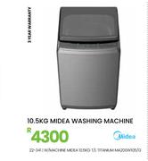 Midea 10.5Kg T/L Titanium W/Machine MA200W105/G 22-341