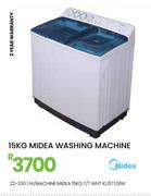 Midea 15Kg T/T WHT W/Machine KL15TTG1W 22-336