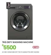 Defy 7Kg F/L Manhattan Grey W/Machine DAW384 22-288