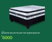 Restonic Meadow Deluxe Pillow Top Queen Base Set 7-384