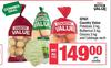 Spar Country Value Potatoes 3Kg,Butternut 3Kg,Onions 3Kg & Cabbage-For All