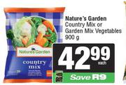 Nature's Garden Country Mix Or Garden Mix Vegetables-900g