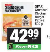 Spar Crumbed Chicken Burger Patties-520g