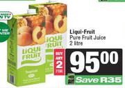 Liqui Fruit Pure Fruit Juice-For Any 2 x 2Ltr