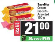 SaveMor Cream Biscuits Assorted-For Any 3 x 150g