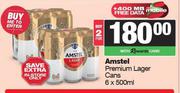 Amstel Premium Lager Cans-For 2 x 6 x 500ml