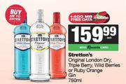 Stretton's Original Dry Gin Ruby Orange,Triple Berry & Wild Berries-750ml