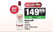 Smirnoff 1818 Vodka-750ml