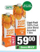 Liqui Fruit 100% Fruit Juice Blend Assorted-For 2 x 1L