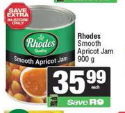 Rhodes Smooth Apricot Jam-900g