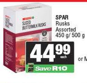 Spar Rusks Assorted-450g/500g