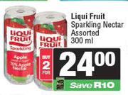 Liqui Fruit Sparkling Nectar Assorted-For 2 x 300ml