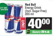 Red Bull Energy Drinks-For 2 x 355ml