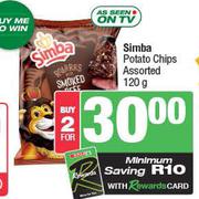 Simba Potato Chips Assorted-For 2 x 120g