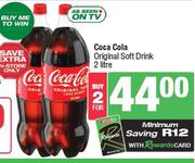 Coca-Cola Original Soft Drink-For 2 x 2Ltr