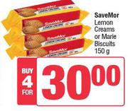 SaveMor Lemon Creams Or Marie Biscuits-For 4 x 150g