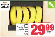 Spar Country Value Banana Mini Box-1.2Kg