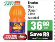 Brookes Oros Squash Assorted-2Ltr Each