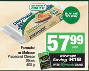 Parmalat Or Melrose Processed Cheese Slices-400g Each