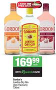 Gordon's London Dry Gin (Including Flavours)-750ml Each