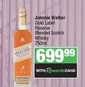 Johnnie Walker Gold Label Reserve Blended Scotch Whisky-750ml