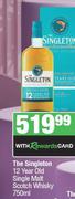 The Singleton 12 Year Old Single Malt Scotch Whisky-750ml