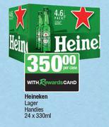 Heineken Lager Handies-24 x 330ml Per Pack
