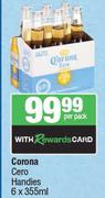 Corona Cero Handies-6 x 355ml Per Pack