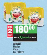 Amstel Radler Cans-For 2 x 6 x 500ml