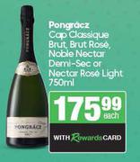 Pongracz Cap Classique Brut, Brut Rose, Noble Nectar Demi-Sec Or Nectar Rose Light-750ml Each