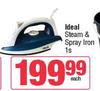 Ideal Steam & Spray Iron-Each