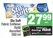 Sta Soft Fabric Softener Refill Assorted-500ml Each