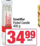 SaveMor Fluted Candle-400g Each