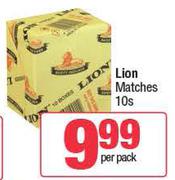 Lion Matches-10s Per Pack
