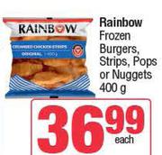 Rainbow Frozen Burgers, Strips, Pops Or Nuggets-400g Each