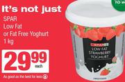 Spar Low Fat Or Fat Free Yoghurt-1Kg Each