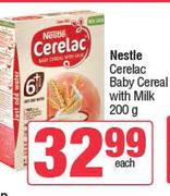Nestle Cerelac Baby Cereal With Milk-200g Each