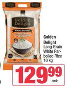 Golden Delight Long Grain White Parboiled Rice-10Kg