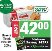Bakers Tennis Biscuits-For 2 x 200g