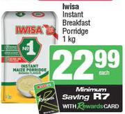 Iwisa Instant Breakfast Porridge-1Kg