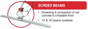 Screed Beams