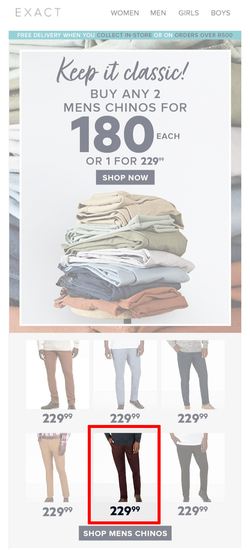 Exact : Keep It Classic (Request Valid Dates From Retailer), page 1