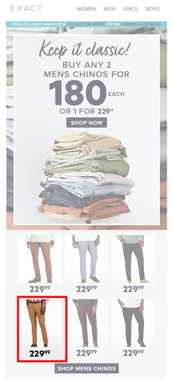 Exact : Keep It Classic (Request Valid Dates From Retailer), page 1