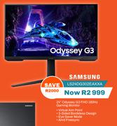 Samsung 24" Odyssey G3 FHD 180Hz Gaming Monitor LS24DG302EAXXA