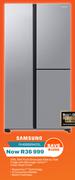 Samsung 595Ltr Food Showcase Side By Side Fridge With Beverage Centre Clean (Steel)  RH69B8940SL
